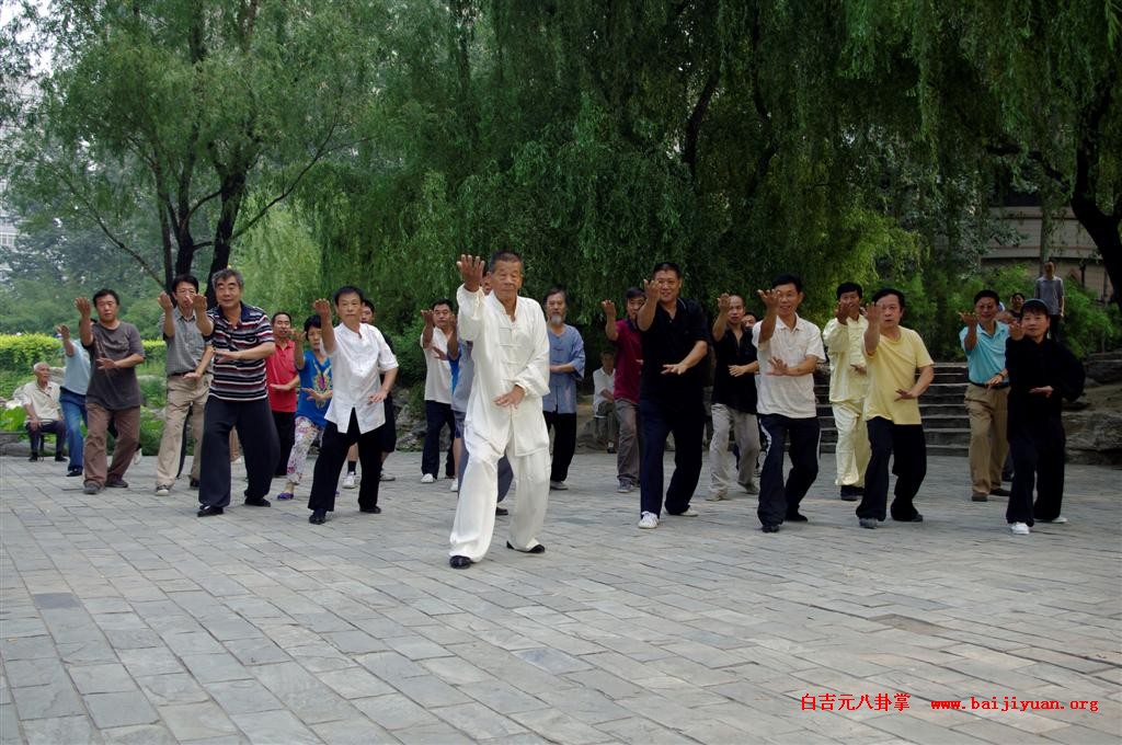 白吉元弟子演练八卦掌