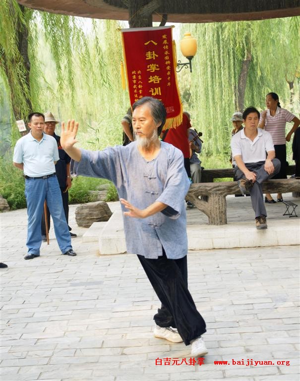 白吉元弟子演练八卦掌